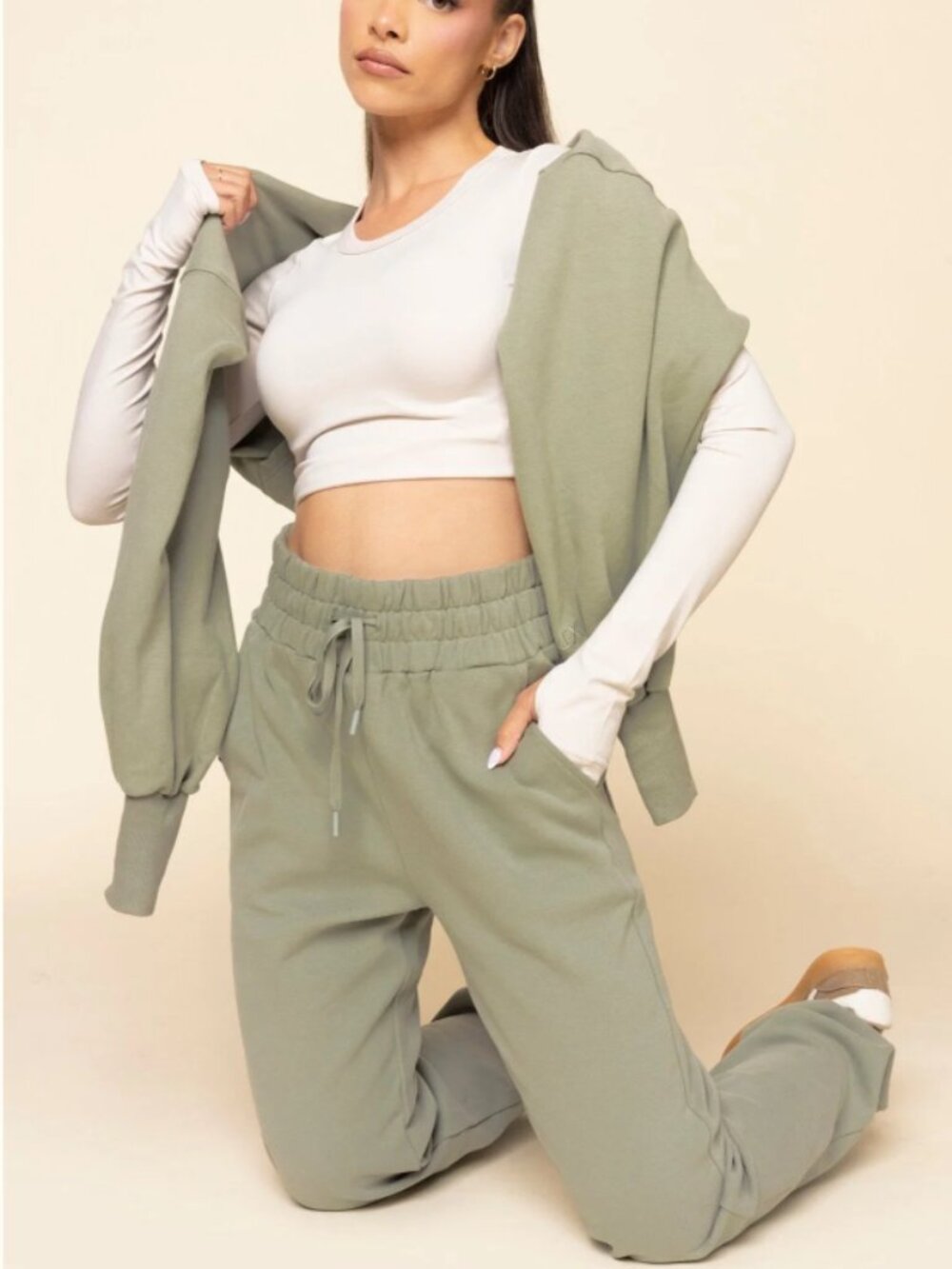 NWT Popflex - Ooey Gooey Sweatpant - Light Sage Size XXS